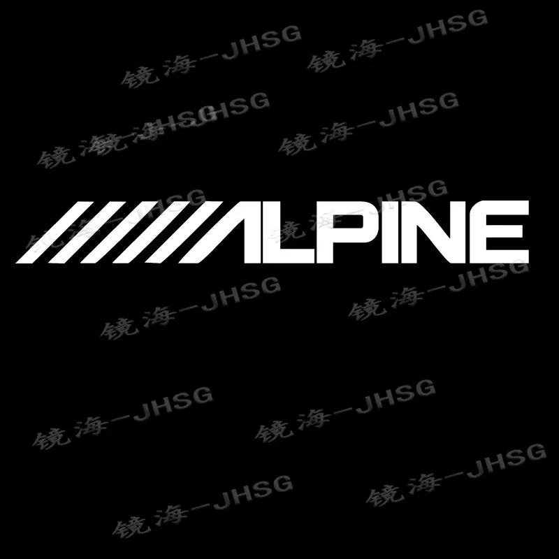 Alpine Car Audio Vinyl Stickers Fashion Quote Decals For Car Window Rear Windshield Decor