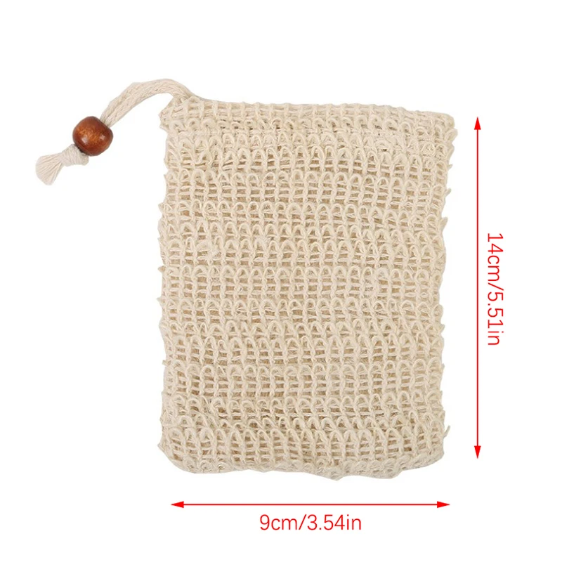 Bolsa de jabón de Sisal Natural para ducha, soporte de ahorro de jabón Exfoliante para baño y ducha