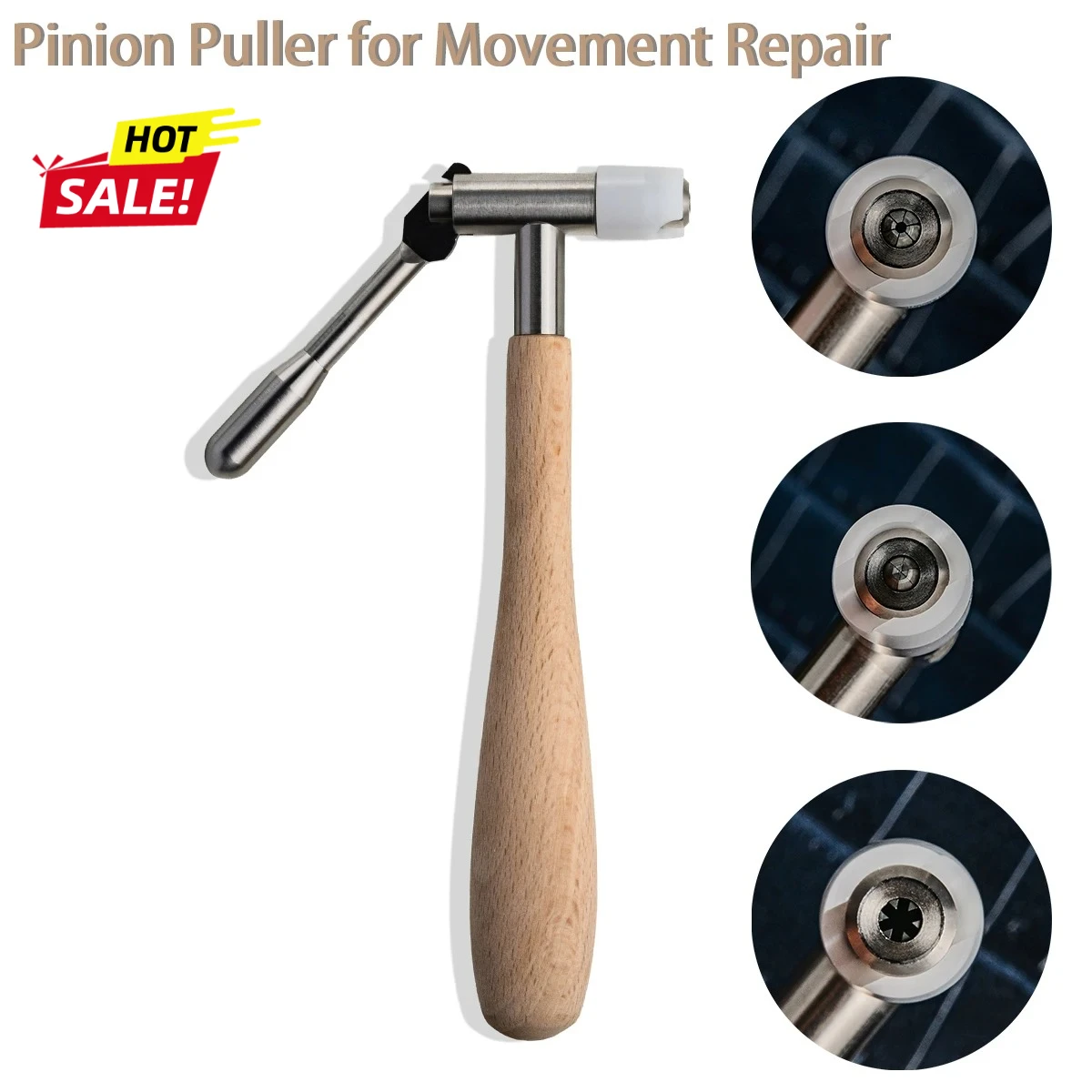 

Watchmaker Tool Pinion Puller for Movement Repair: Removes Pinions Without Damaging the Second Hand Shaft Wheel Removal Tool