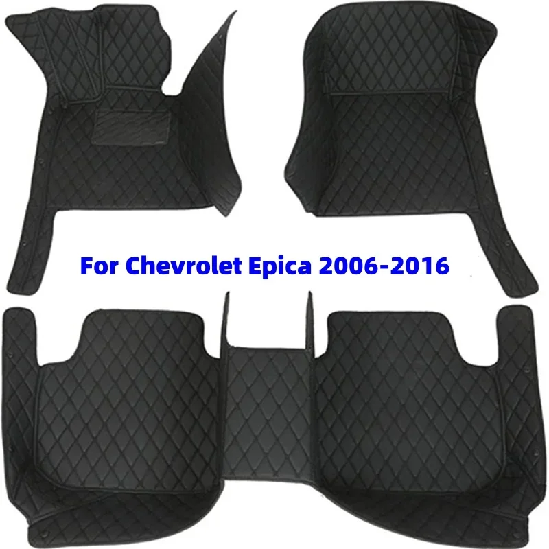 Alfombrillas de coche para Chevrolet Epica 2006-2016, accesorios para automóviles, Protector impermeable de cuero