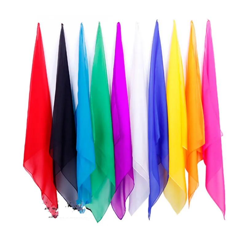 Wholesale10pcs 30*30cm Change Color Silk Scarf Magic Tricks Learning & Education Magic Silk For Close Up Magic Prop Accessories