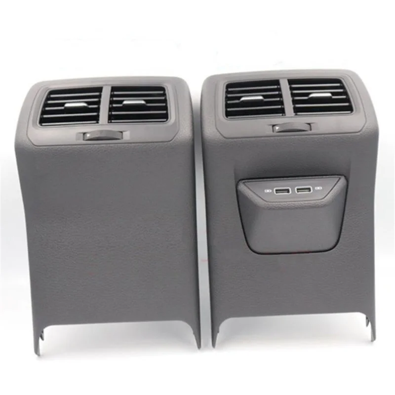 Rear Air Vent Outlet with Double Charger Center Armrest USB Charging Adapter Cable for Vw Golf 7 MK7 7.5 5GG864298B
