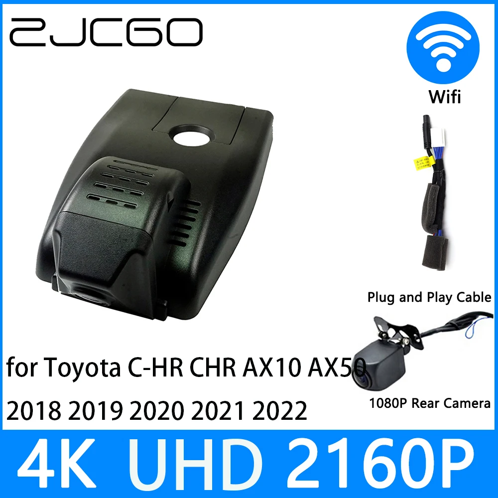 ZJCGO Dash Cam 4K UHD 2160P Car Video Recorder DVR Night Vision for Toyota C-HR CHR AX10 AX50 2018 2019 2020 2021 2022