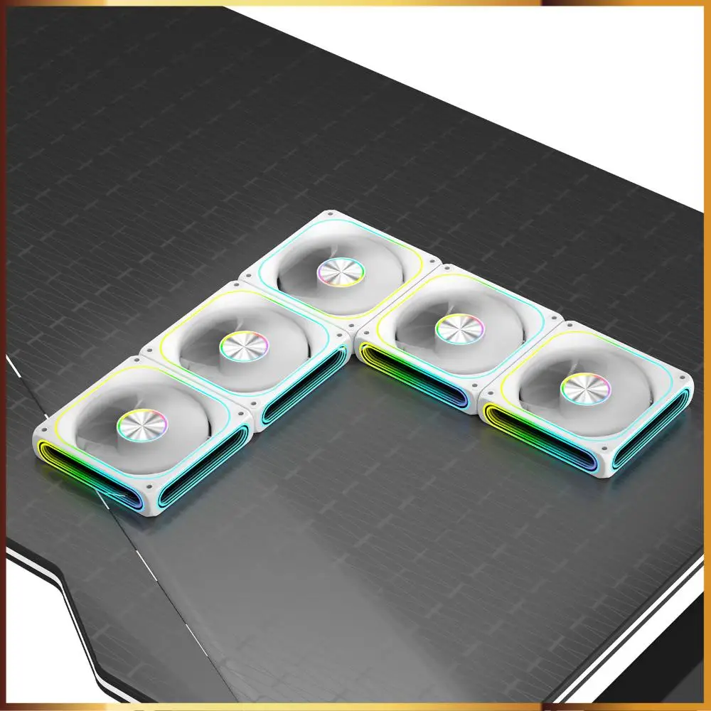 

120mm Infinite Mirror Design Case Fans with 25 LED Lights Infinity Mirror Case Fan Suitable for Most PC Cooling Systems