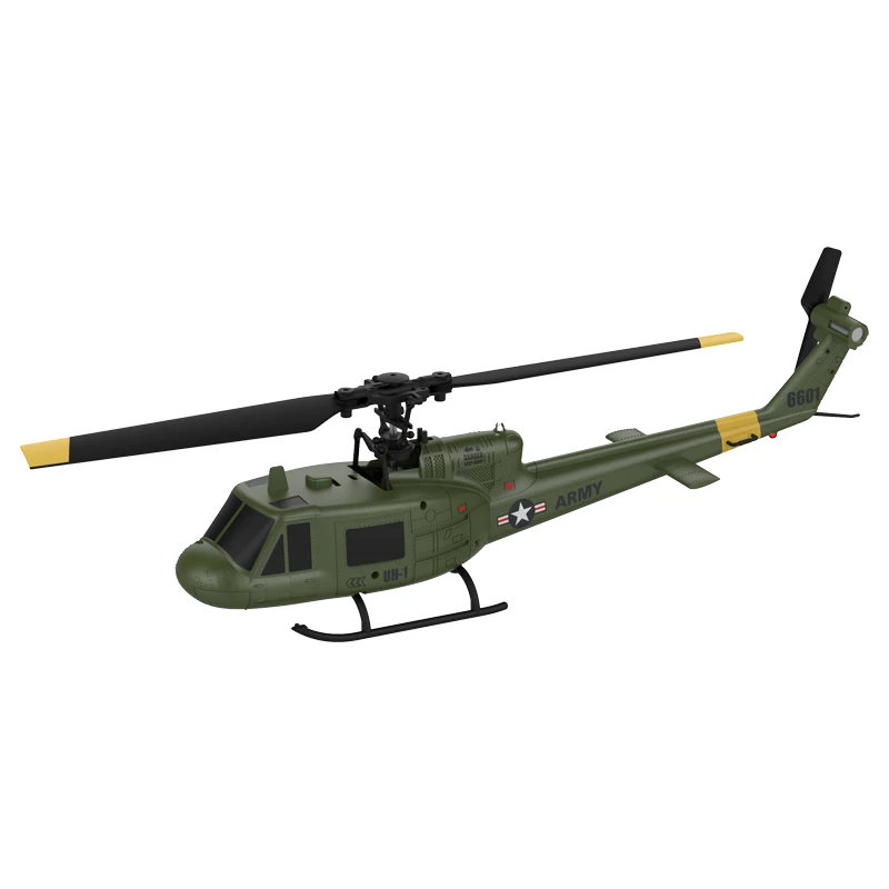 

F06 4CH 1: 48 scale UH-1 Huey no ailerons single-blade propeller with barometric altimeter function Simulation Helicopter