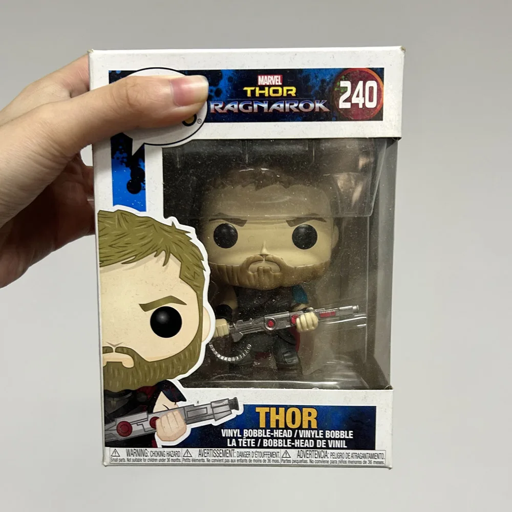 Funko Pop Thor: Ragnarok Thor # 240 figuras de acción de vinilo colección de juguetes muñecas decoración del hogar regalos de modelos