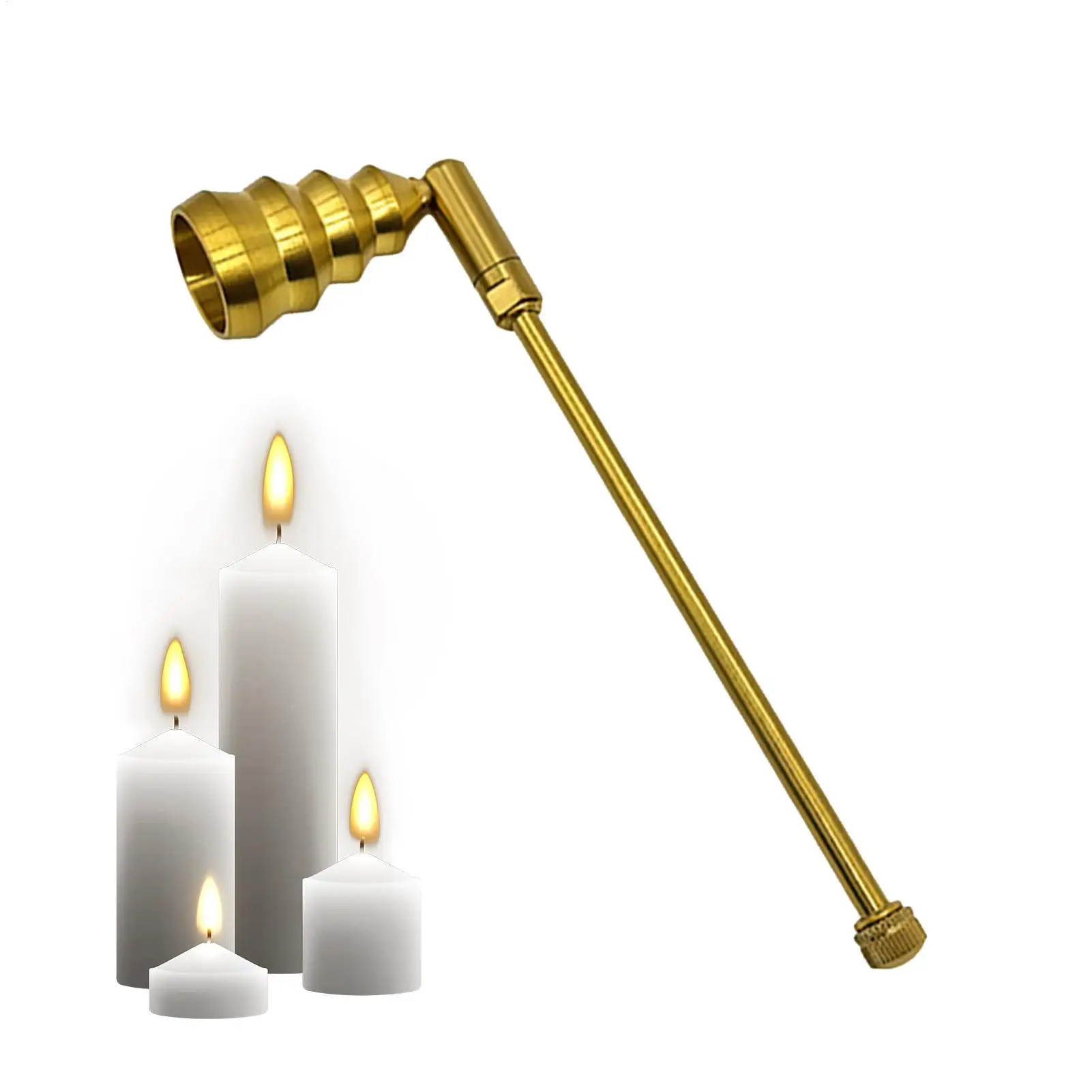 Metal Wick Flame Snuffer Candle Extinguishers With Handles Aromatherapy Tools For Women Men Hosts Homeowners Entertainers