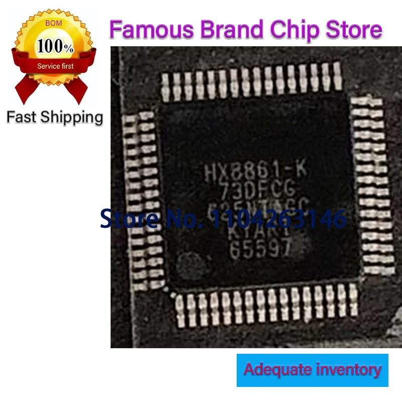 VT1705 QFP-48 HX8861-K 73DFCG HX8861-K73DFCG QFP-64 NEW Original 5pcs/lot
