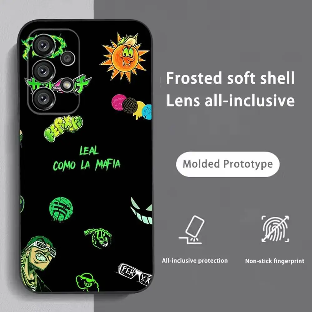 Feid Ferxxo SIXDO MOR Phone Case For Samsung S25,S24,S21,S22,S23,S30,Ultra,S20,Plus,Fe,Lite,Note,10,9,5G Black Cover