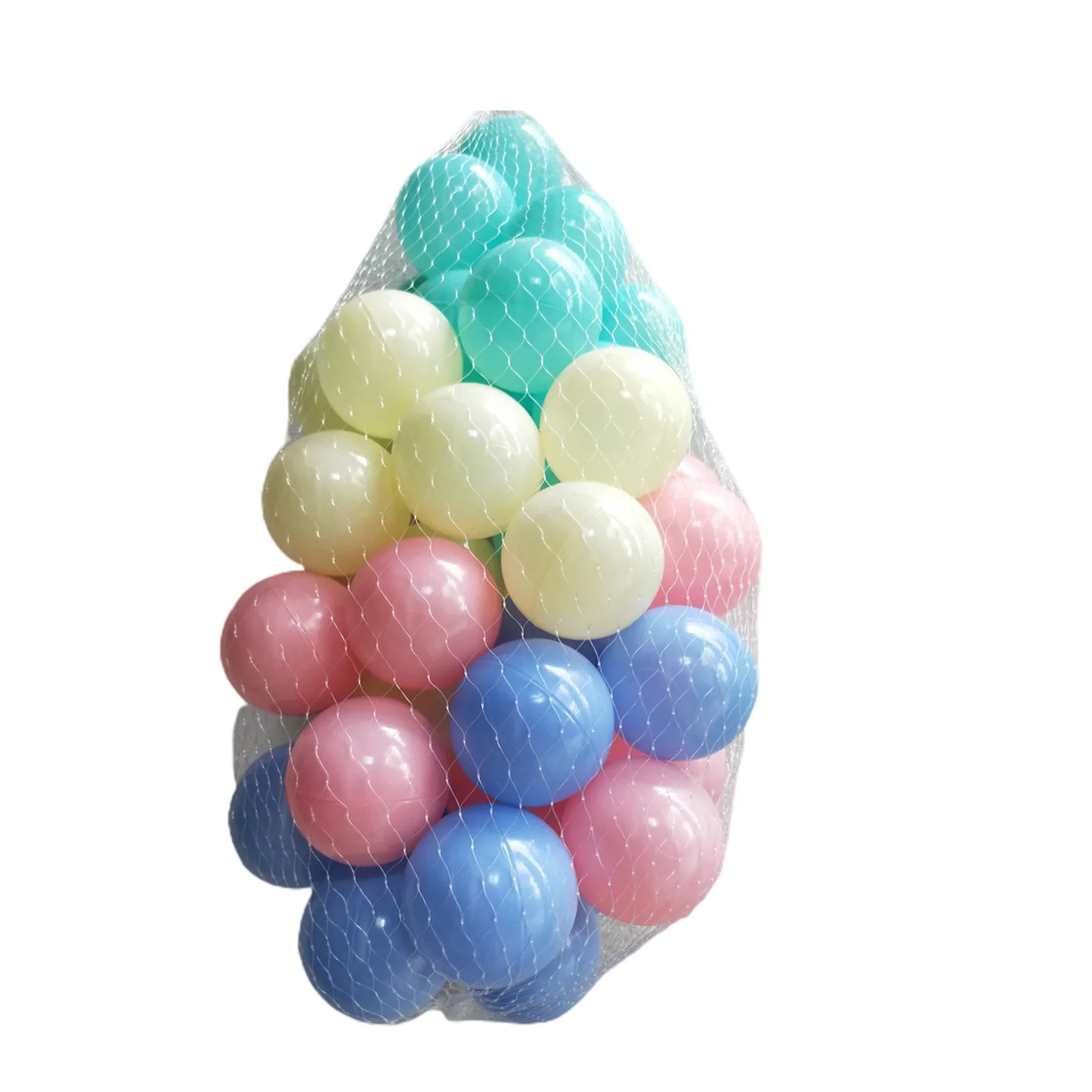 100 ชิ้น 5.5 เซนติเมตร Marine Ball น้ําอ่อนสระว่ายน้ํา Ocean Wave Ball เด็กพลาสติกลูกบอลกลางแจ้ง Ball Pits ของเล่น Macaron Ocean Ball