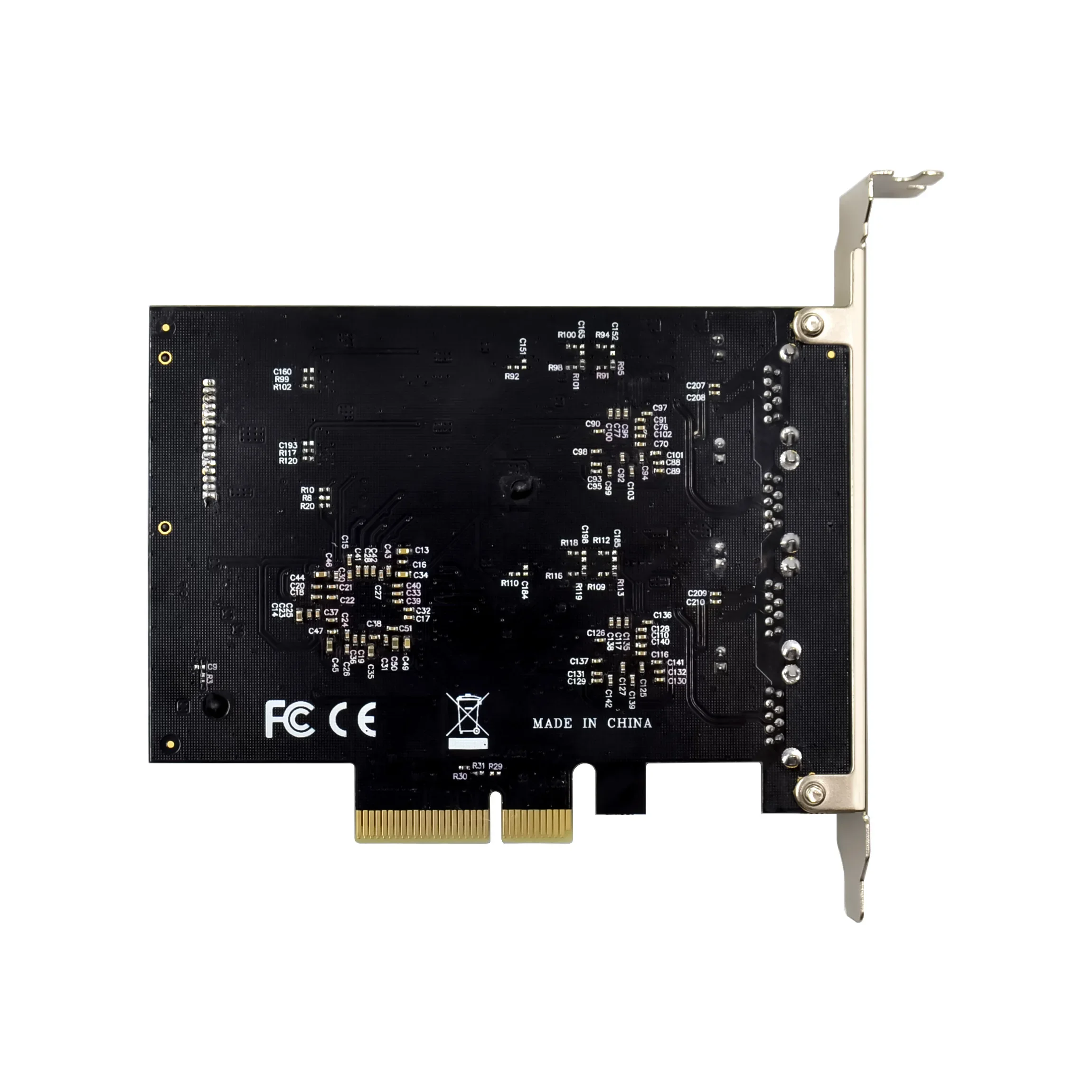 PCI-E PCI Express 4X To USB 3.1 Gen 2 (10 Gbps) 4 Port Type A Expansion Card ASM3142 Chip For Windows/Linux 40gbps transfer