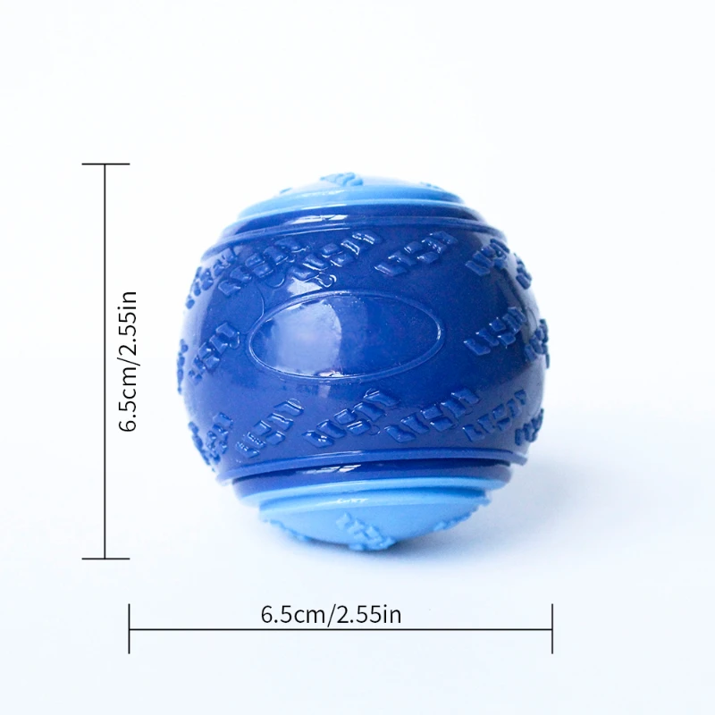 Dog Squeaky Ball Toy Dogs Interactive Bite-resistant Chewing Ball Toy Puppy Training Sound Toy Teeth Cleaning Pet Supplies