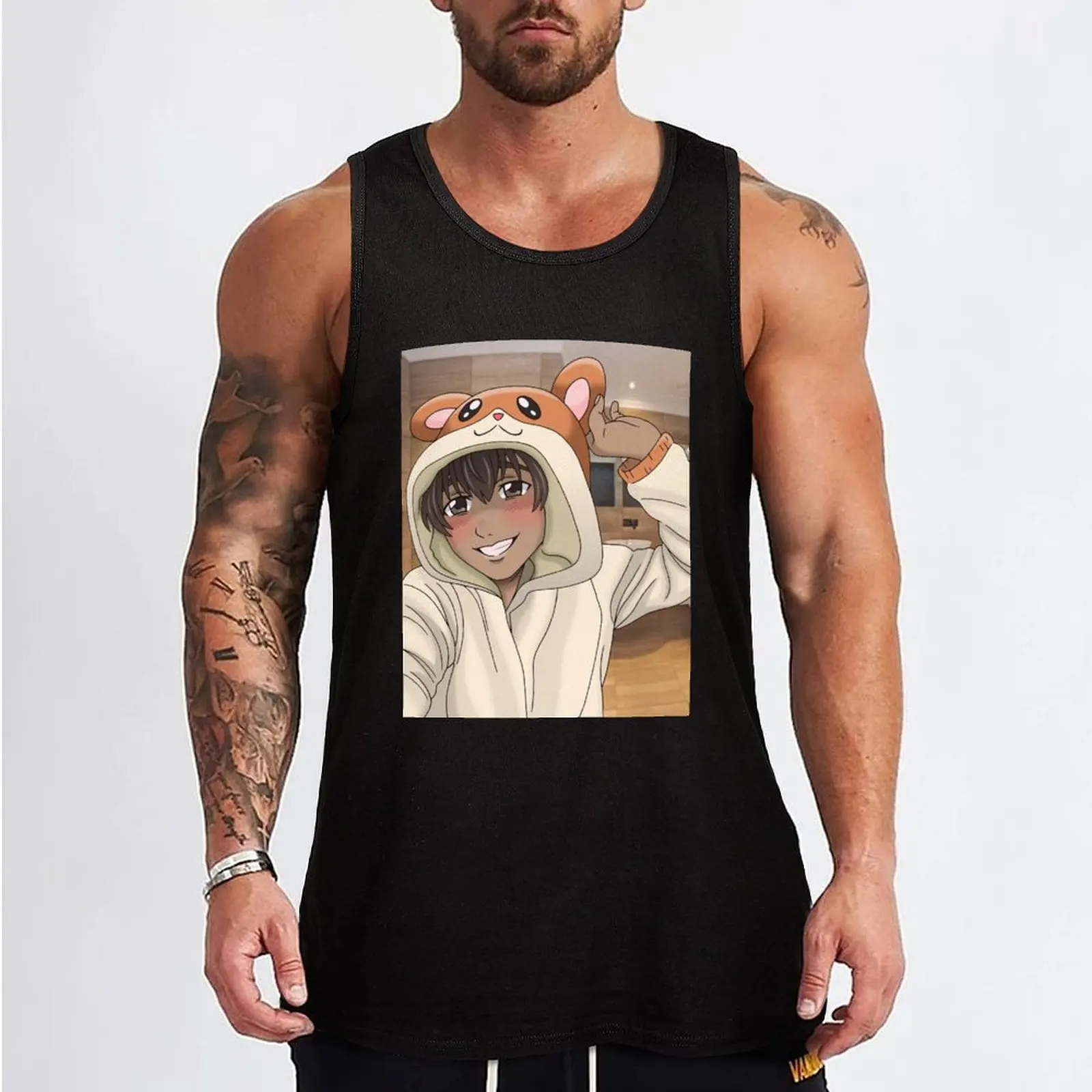 Phichit Kigurumi Selfie Tank Top men gym clothing vests for men