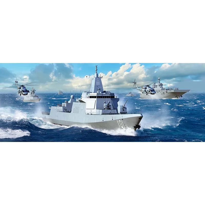 

Trumpeter 03620 1/200 PLA Navy Type 055 Destroyer Static Navy Plastic Ship Model Kits Toys for Boys TH20384-SMT6