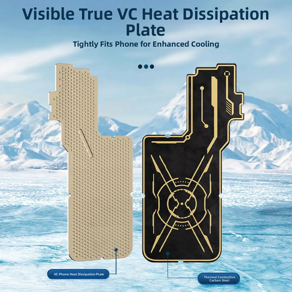 Mobile Phone Cooling Plate Heat Sink Expend Gaming Radiator Stickers Magnetic Copper Heat Diffuser Plate Replacement Accessories