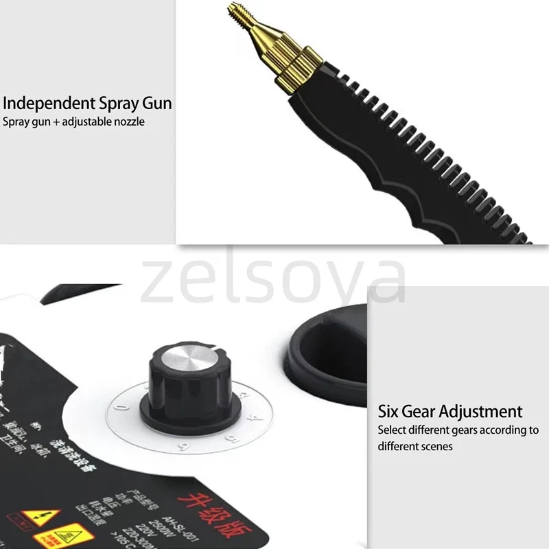 High-temperature steam cleaning machine hand-held home air conditioning kitchen fume disinfection and cleaning machine