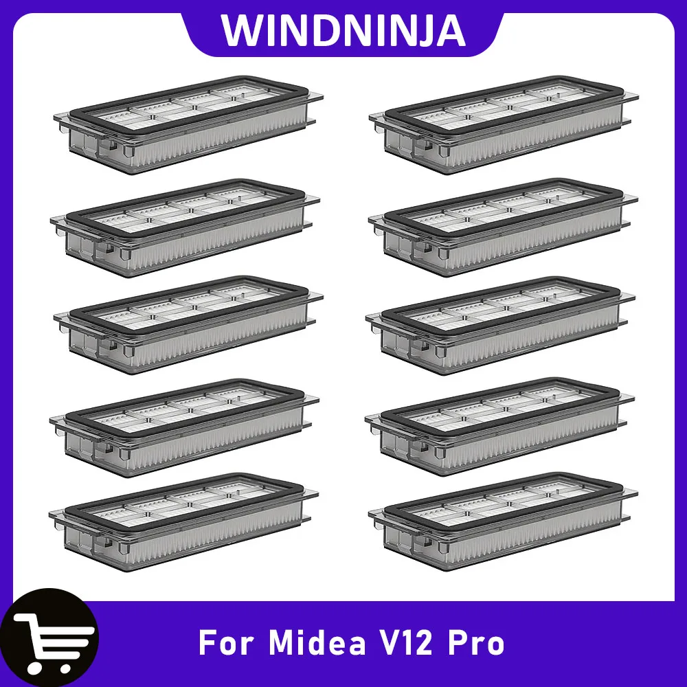 

Аксессуары для HEPA-фильтров для робота-пылесоса Midea V12 Pro: моющиеся многоразовые фильтры, высокоэффективные сменные фильтрующие элементы