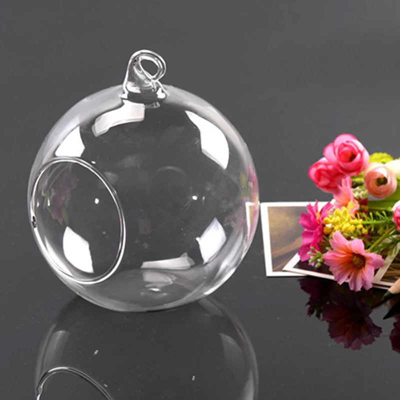 Hanging Tealight Holder Glass Globes Wedding Candle Holders Candlestick Vase Flowerpot Home Hotel Bar Decoration Garden Supplies