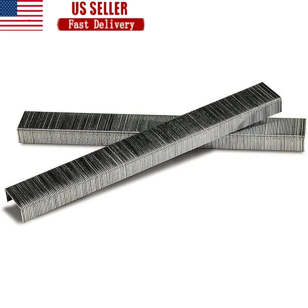 

High Quality Staples 1/4 Inch 5000 Count 210 per Strip Sharp Chisel Point 25 Sheets Compatible with Standard Staplers