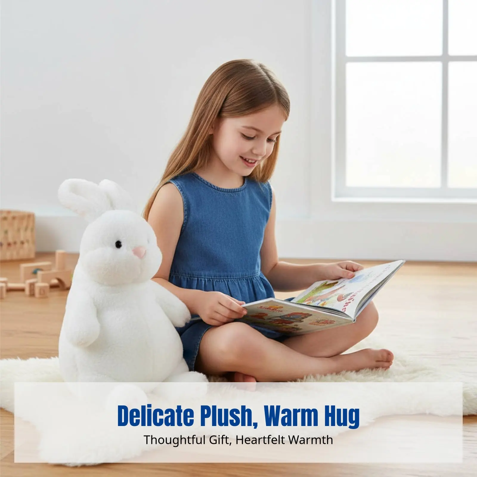 

Новая милая плюшевая игрушка-кролик 2023 года, ленивый кролик-кукла, мягкая подушка для объятий, подарок для девочек