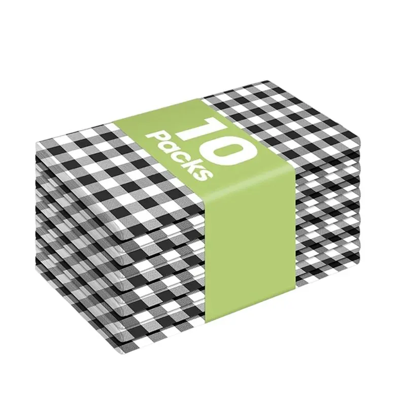 

AT43-Disposable Plastic Table Cloth 10Pcs 54 X 108 Inch, For Parties Picnic Decorative Tablecloths For Rectangle Tables