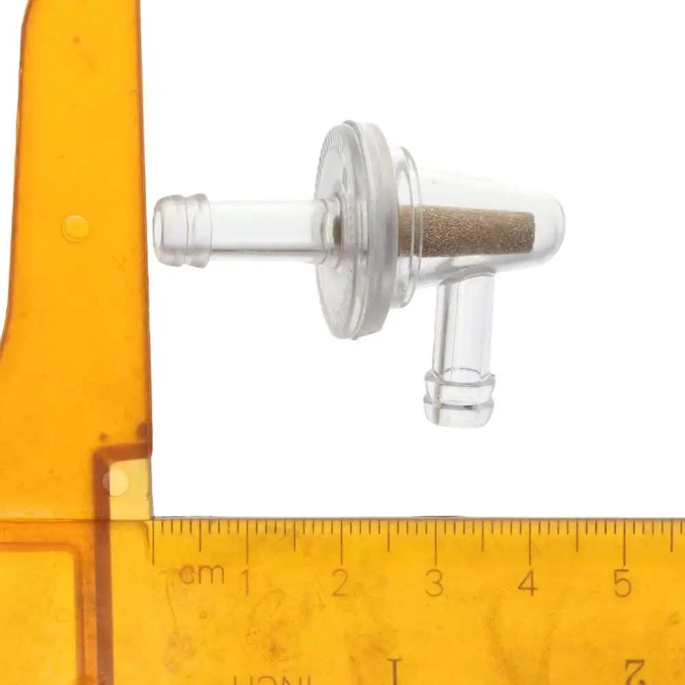2pcs Car Accessories Parts 90 Degree Fuel Filter 1/4 Inch Nylon Replace Clear Filter For Car - Image 3