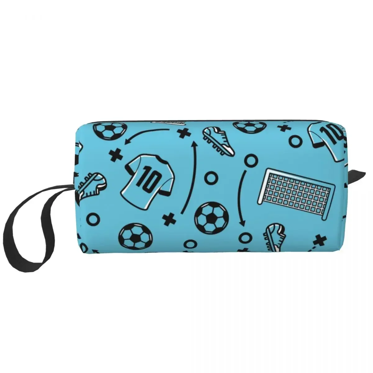 Football Soccer Makeup Bag Women Travel Cosmetic Organizer Cute Storage Toiletry Bags