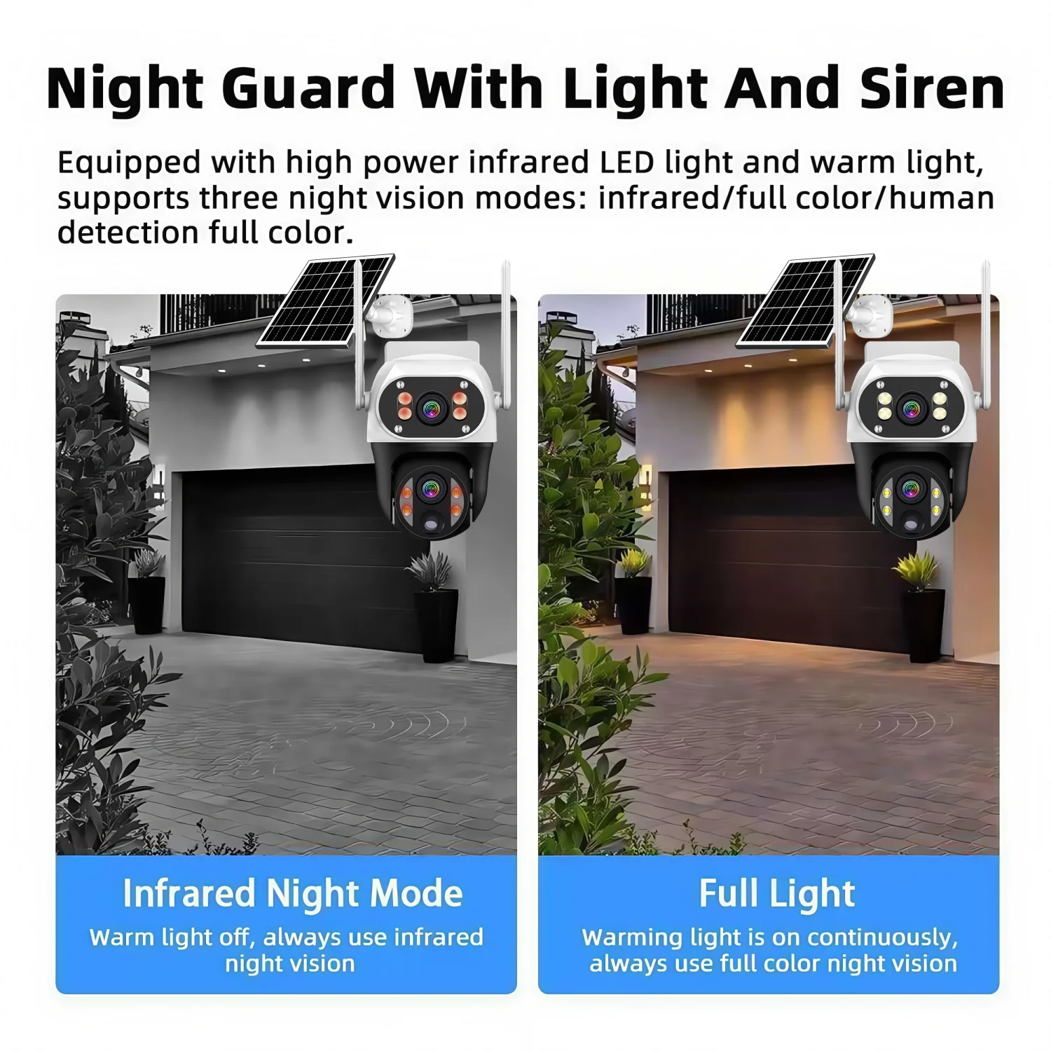 4G / WiFiソーラーカメラ デュアルレンズ 屋外 12MP 低電力バッテリー IPカメラ PIRナイトビジョン V380 Pro CCTVセキュリティ保護