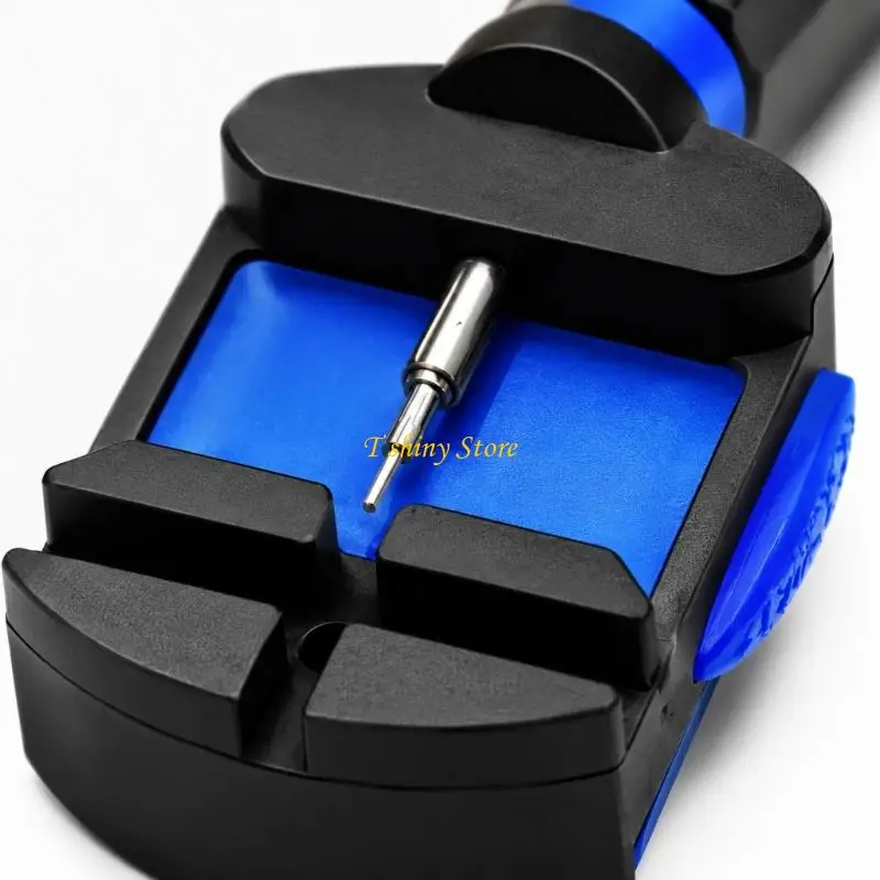 N58F Watch Repair Tool with Pin Remover and Support Block for Watch Band Adjustment, Manual Bracelet Link Removal Set for Home