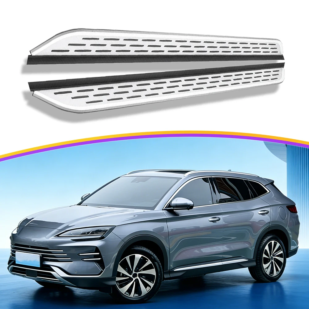2pcs fit for BYD SEAL U（SONG Plus EV）（SONG Plus dmi）2023-2026 Running Boards Side Steps Nerf Bar Aluminium (with brackets)