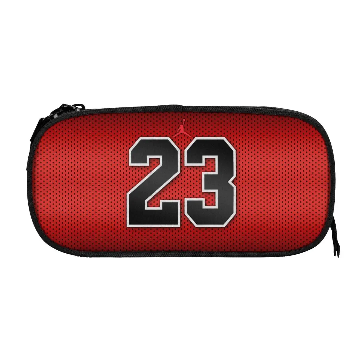 American Basketball Star No. 23 Big Capacity Pencil Pen Case Office College School Large Storage Bag Pouch Holder Box Organizer