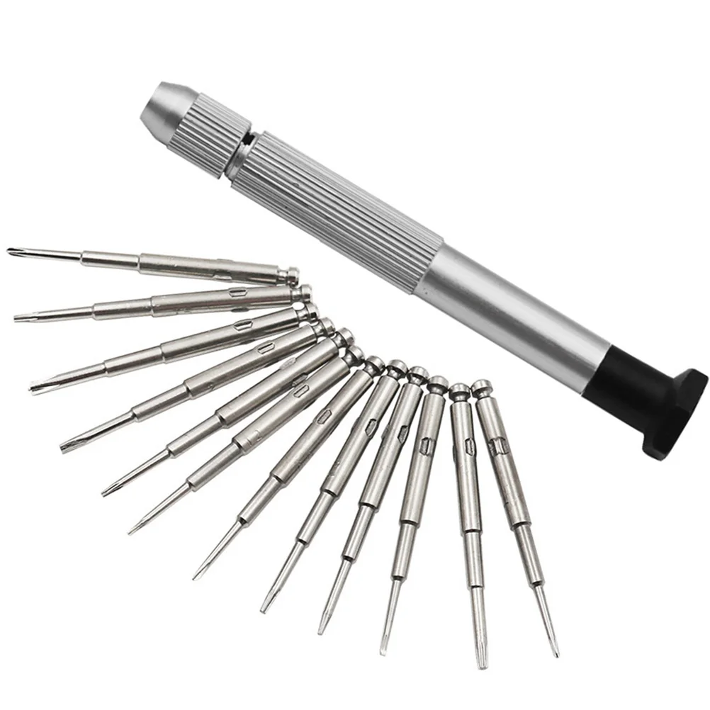 

Precision Screwdriver Set For Electronics Repair Mini Tool Kit With Bag Small Durable 13 In 1 Set