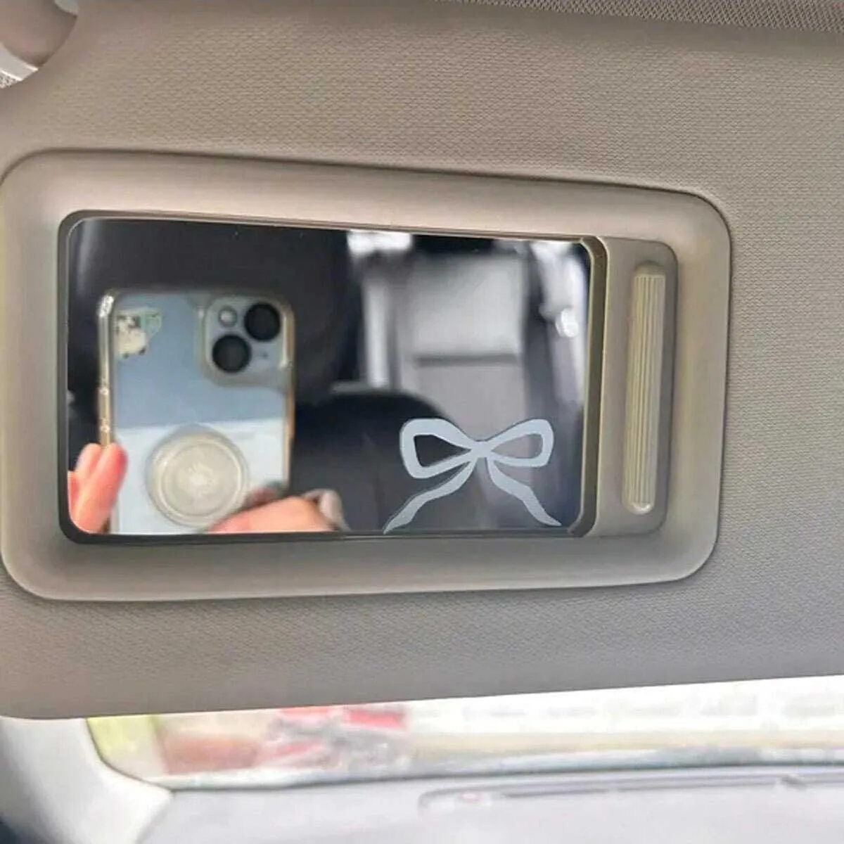 Exquisite Bow Vinyl Car Mirror Stickers Cute Decor Decals Suitable For Car Window Smooth Surface Auto Accessories