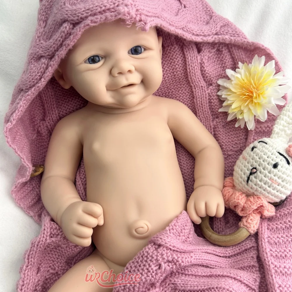 48 سم مرنة فيفيان واقعية سيليكون ولدت من جديد طفلة يمكن استخدام مصابيح وزن هدية دمية الفن لمرضى الخرف