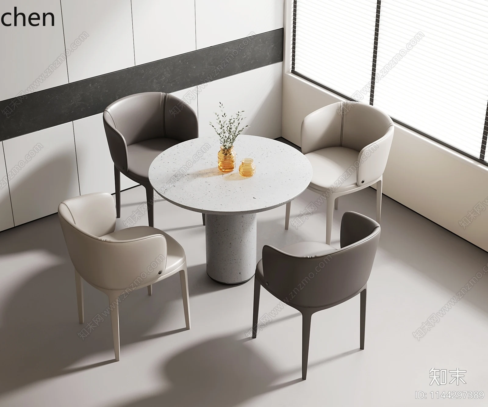 

HXL Light Luxury Negotiation Table and Chair Set Simple Hotel Studio Rest Room Reception One Table Four Chairs
