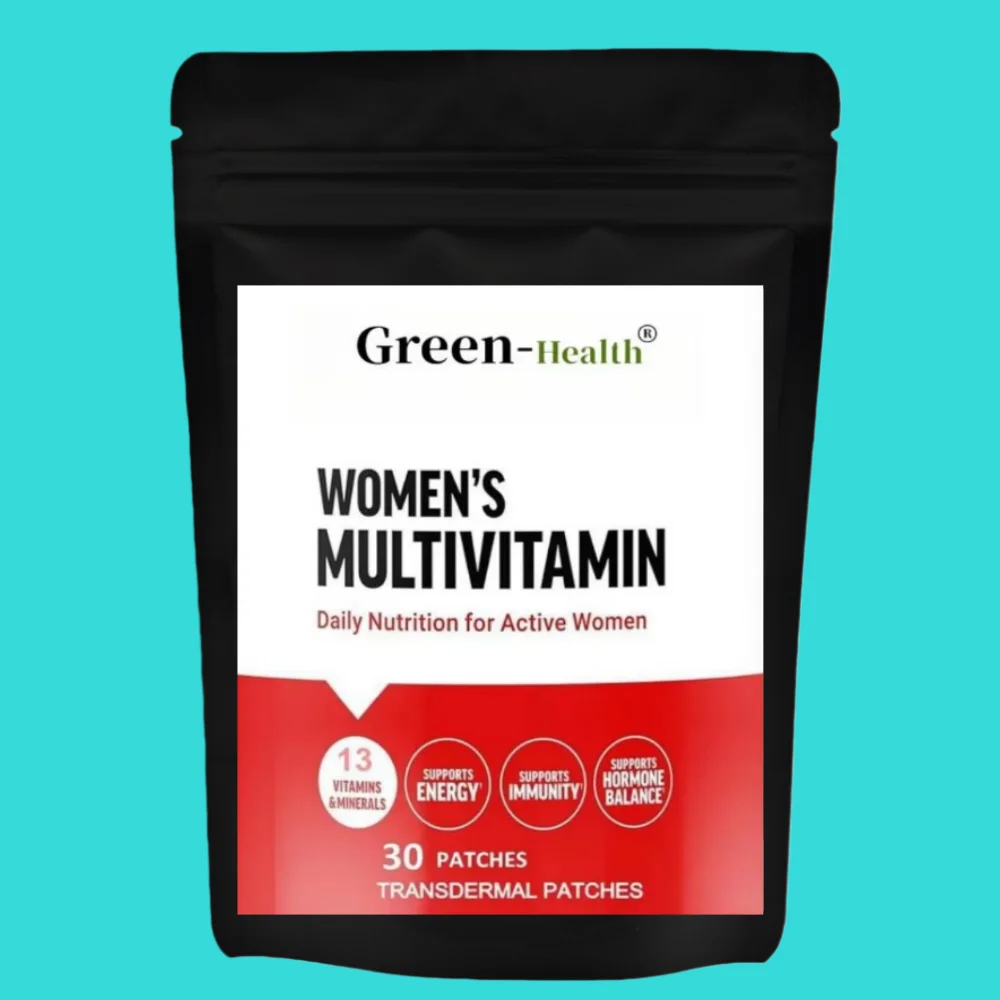 

30-Count Topical Women's Multivitamin Patches: 4-in-1 Care for Hormones, Energy & Gut Health