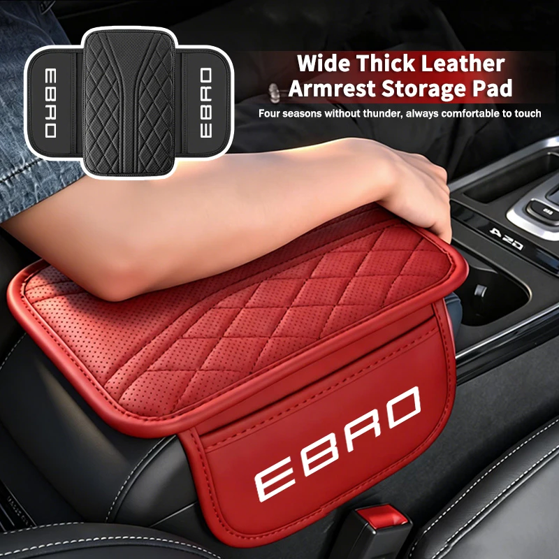 Leather Car Armrest Storage Bag Auto Center Console Protective Pad Auto Accessories For Ebro S400 S700 S800 Jaecoo J7 J8 Omoda 5