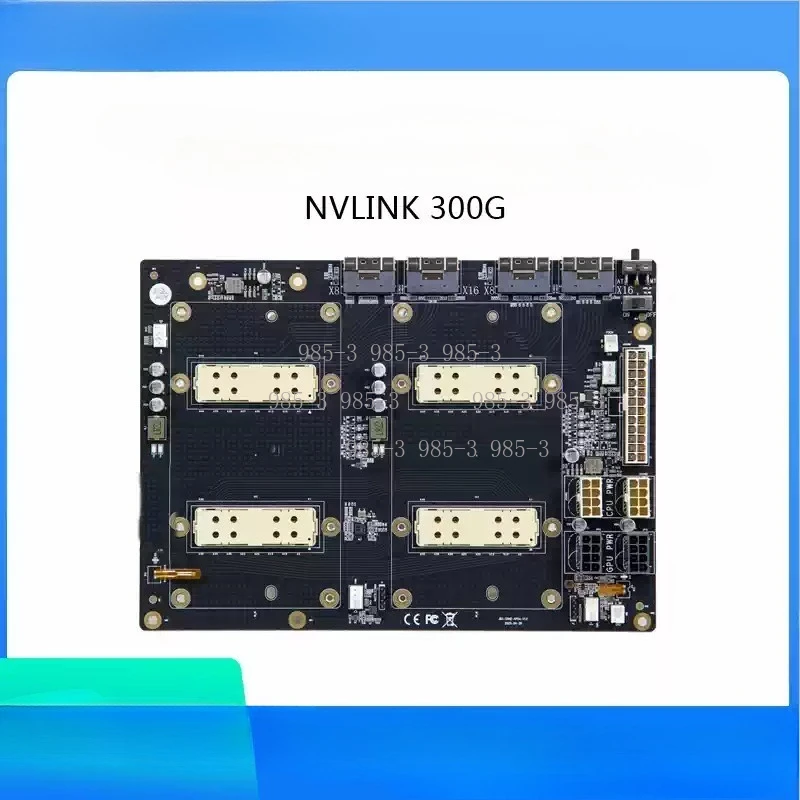 

Кабель-переходник V100 SXM2 Dual Card Straight-Through NVLink 300 Гбит/с AOM SXMV Simplified