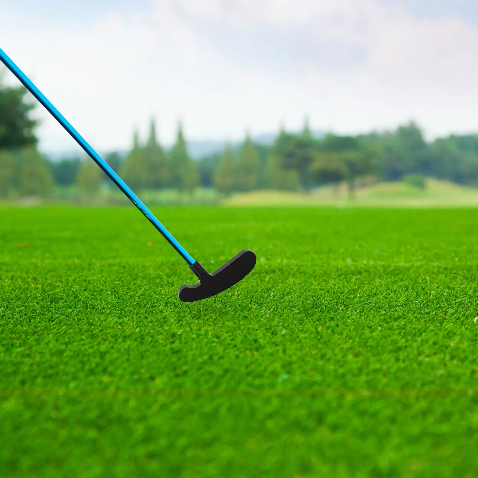 

High-Durability Zinc Alloy Golf Club Head Double-Sided Putter Head for Quick Installation Versatile Use by Beginners to Advanced
