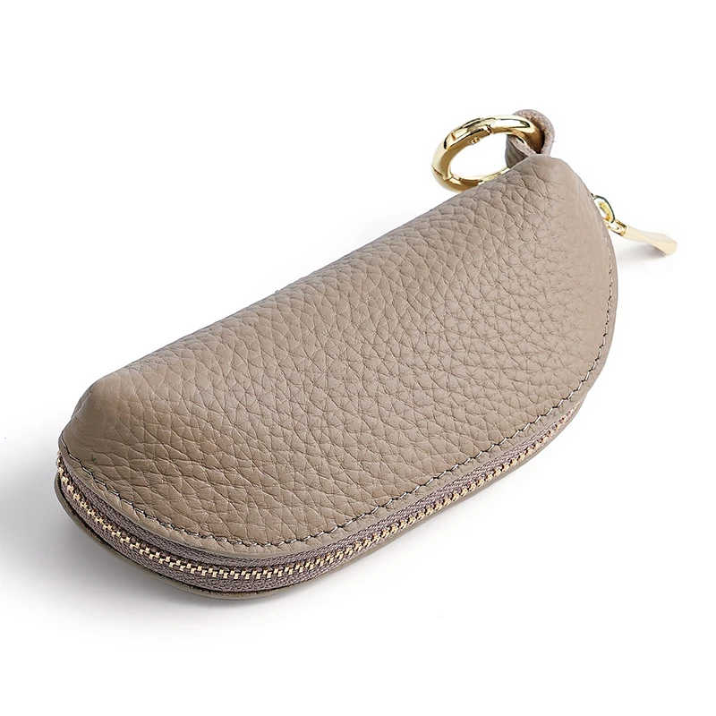 5pcs Coin Purses Women Leather Plain Pillow Shaped Multifunctional Ear Line Zipper Short Storage Bag With Keychain
