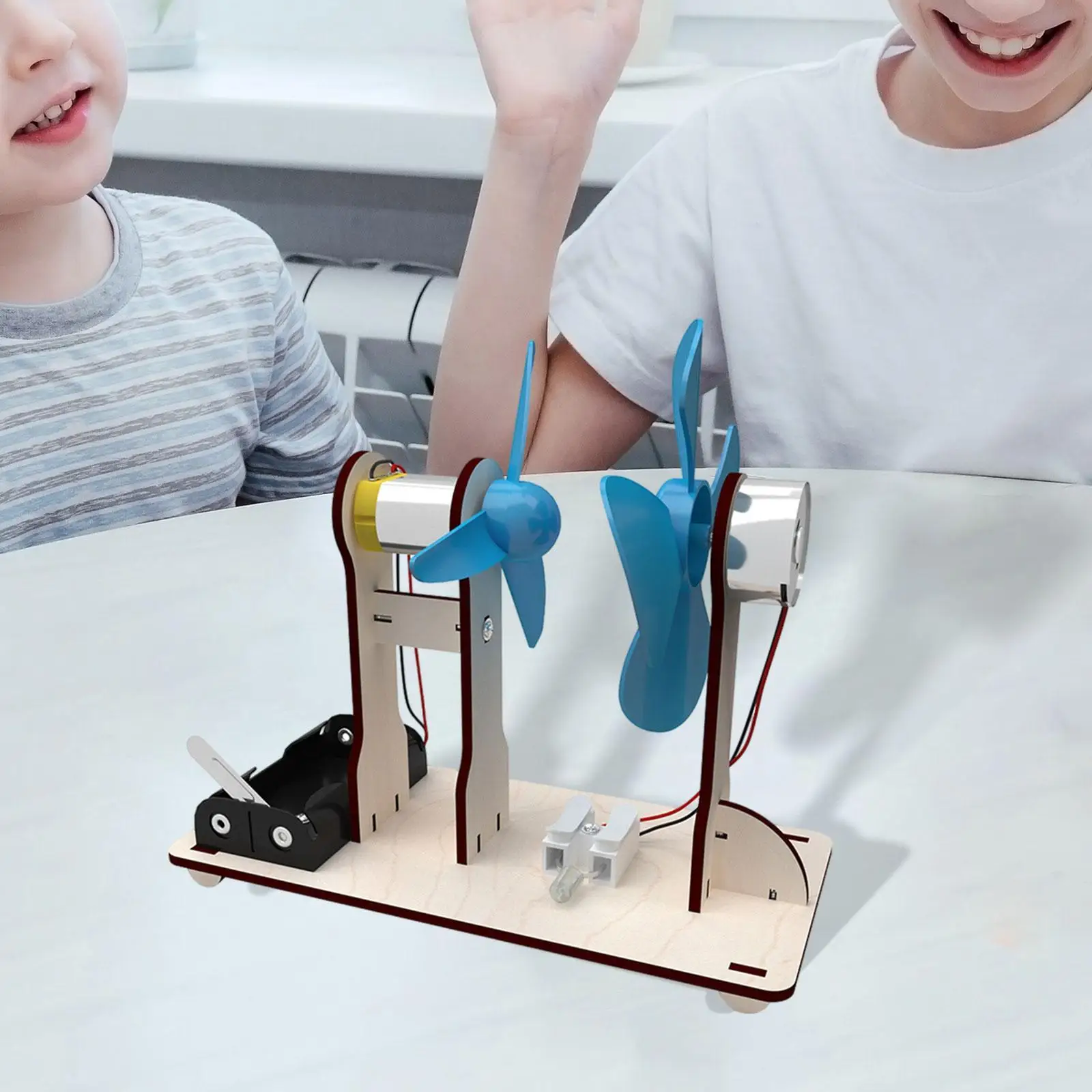 Generador de energía eléctrica, modelo de experimentos científicos, Kits DIY, modelos de vástago de madera, juguetes de construcción para adolescentes, niñas y niños, regalos