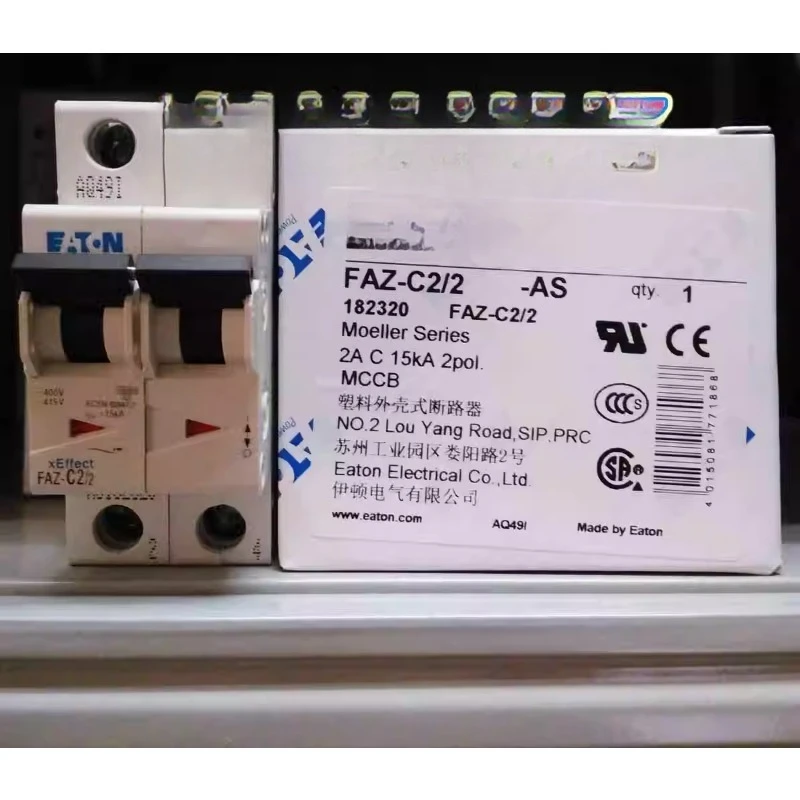 

Детали подходят для оригинального автоматического выключателя EATON MOELLER FAZ-C2/2 2A2P.