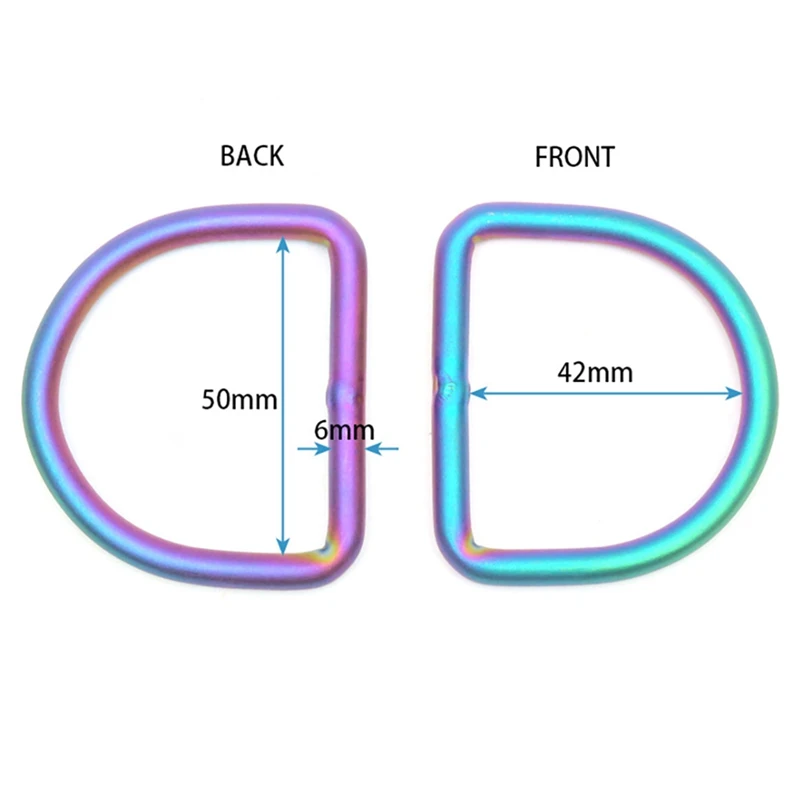 Scuba Tech Diving Sidemount Backmount BCD Titanium 2Inch D Ring With PVD Surface Treatment For BCD Backplate Holder