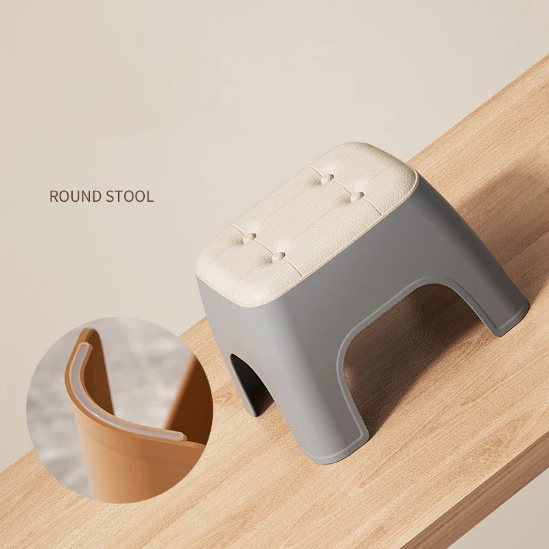 New Small Household Shoe Changing Stool Small Chair Ins Sofa Living Room Foot Rest Stool Tea Table Children Bathroom Footstool