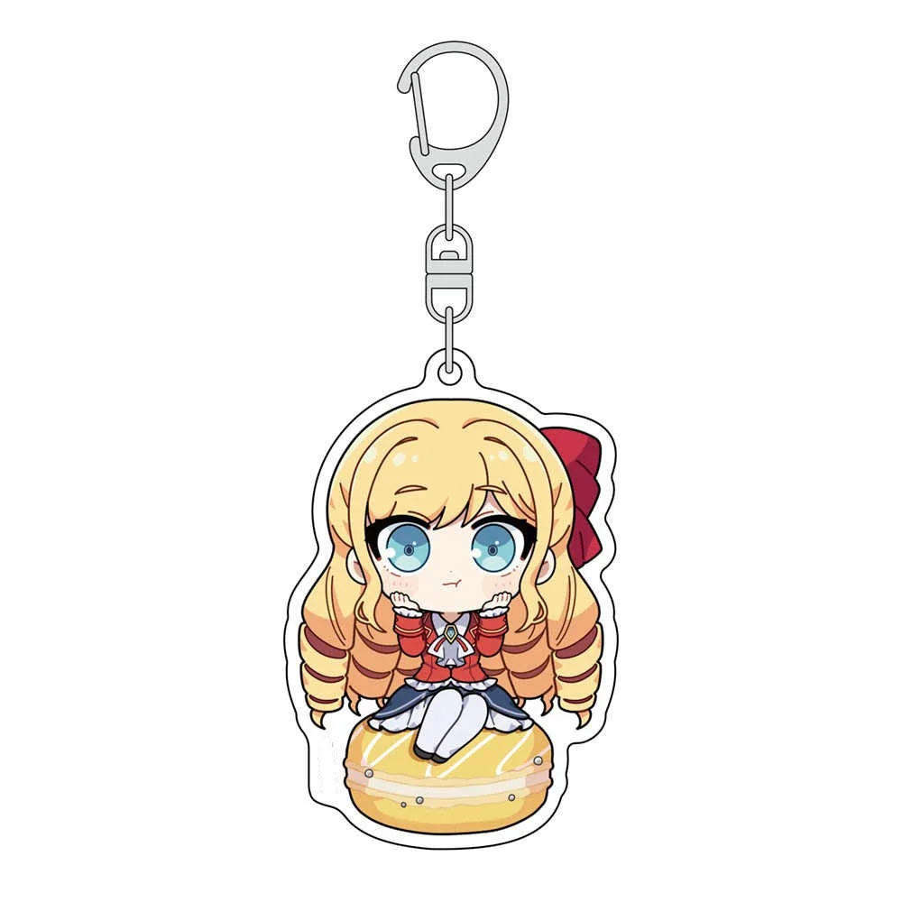 Loen Anime Store I`m in Love with the Villainess Claire & Rae Mana Acrylic HD Figure Keychain Decor Pendant Collection About6cm