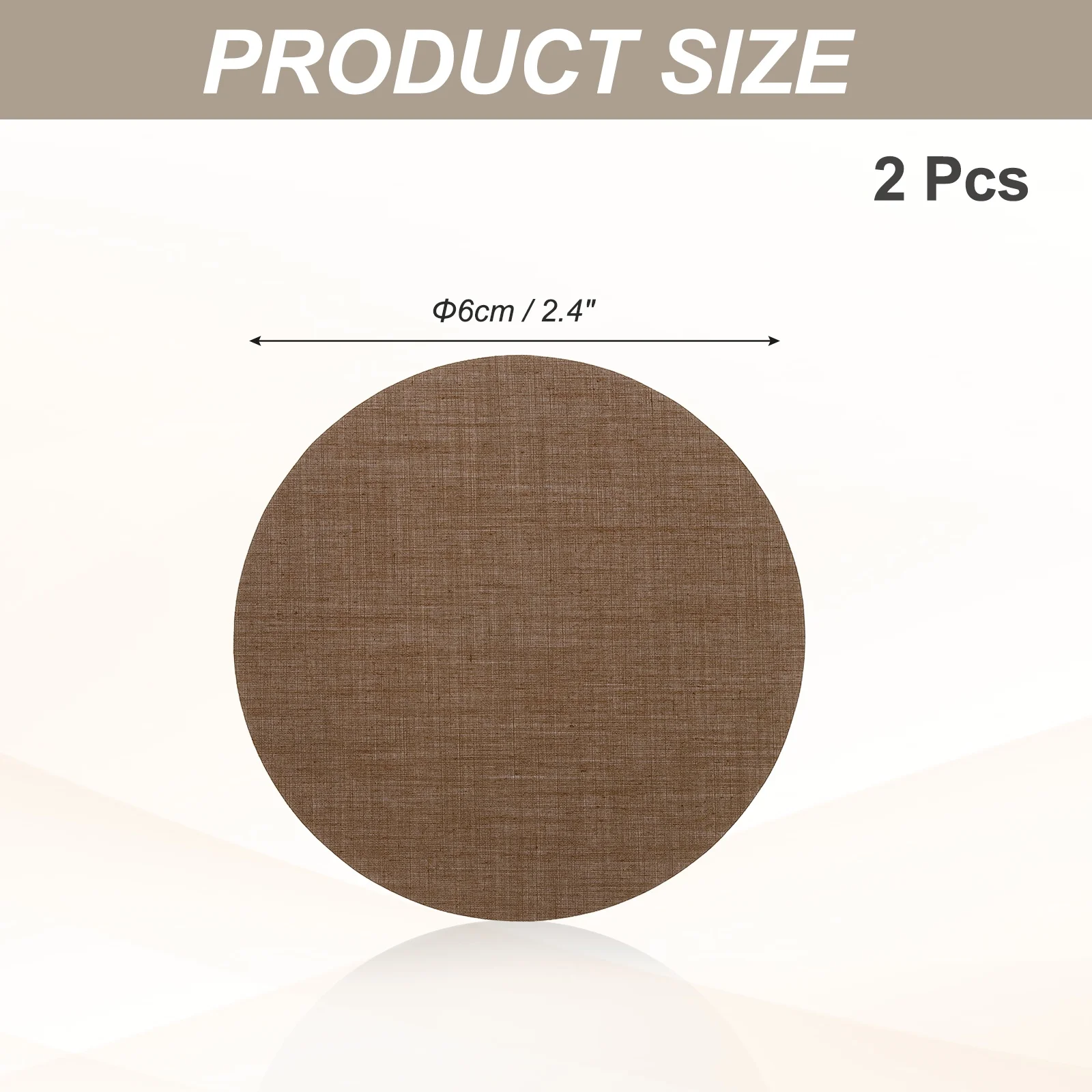2Pc 6/18cm Round Fabric Lamp Diffuser Cover Anti‑Glare Lampshade Replacement For Desk Table Light Downlight Spotlight Home Decor