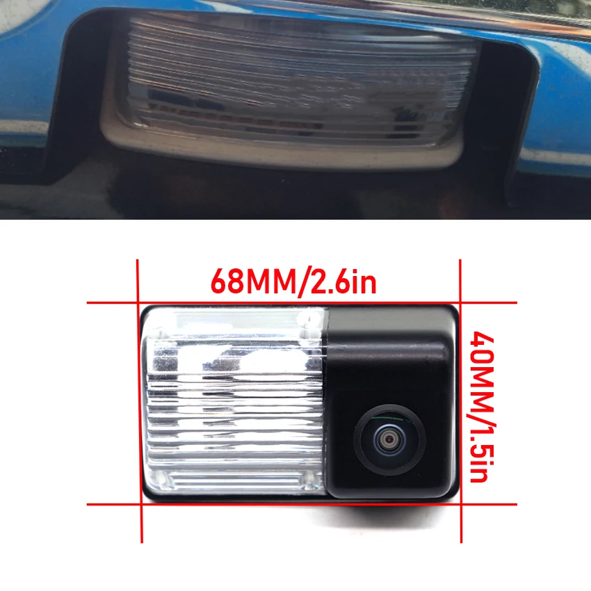 1080*720P HD CCD Car Rear View camera For Toyota Corolla EX E120 E130 Verso Spacio 2001~2007 E121 Backup Camera Fisheye Lens