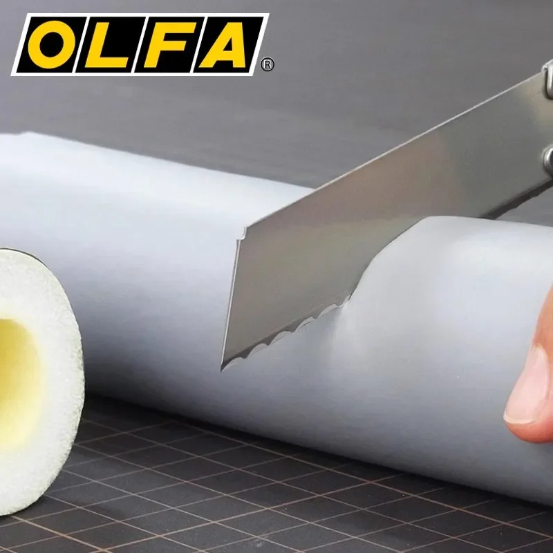 3 عبوات يابانية OLFA LWB-3B 18 مم، شفرة قطع مموجة مضادة للانزلاق، حادة ومتينة، تستخدم لقطع الخشب وأنابيب المياه والرغوة #2