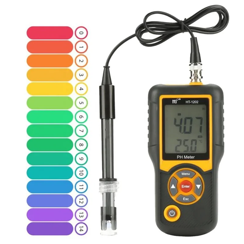 

HT-1202 Environmental Protection High Measurement Precision Ph Tester Meter Water Monitor-AT64