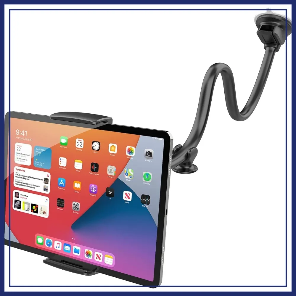 

Car Tablet Mount for iPad Truck Holder Long Arm Strong Suction Cup Windshield Mount for 7-11 Inch iPad Pro Air Mini